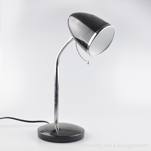 Small Black Wrought Iron E27 Eye Protection Reading Table Lamp